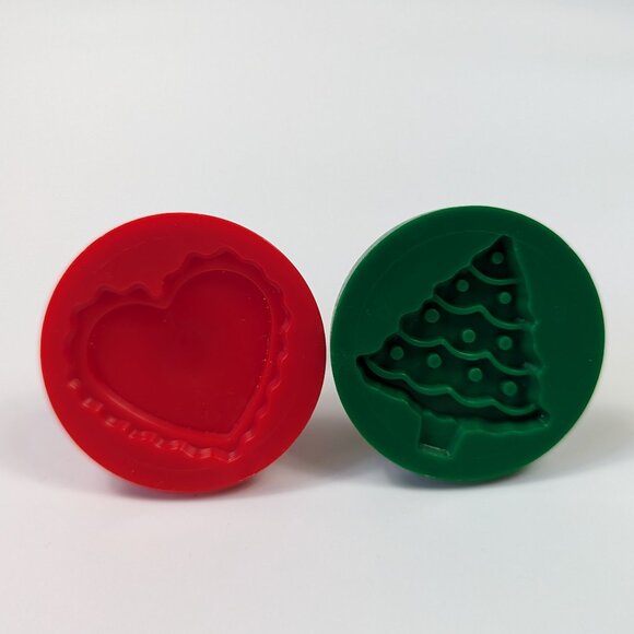 Cookie Stamp/Press Heart & Christmas Tree - Picture 1 of 2